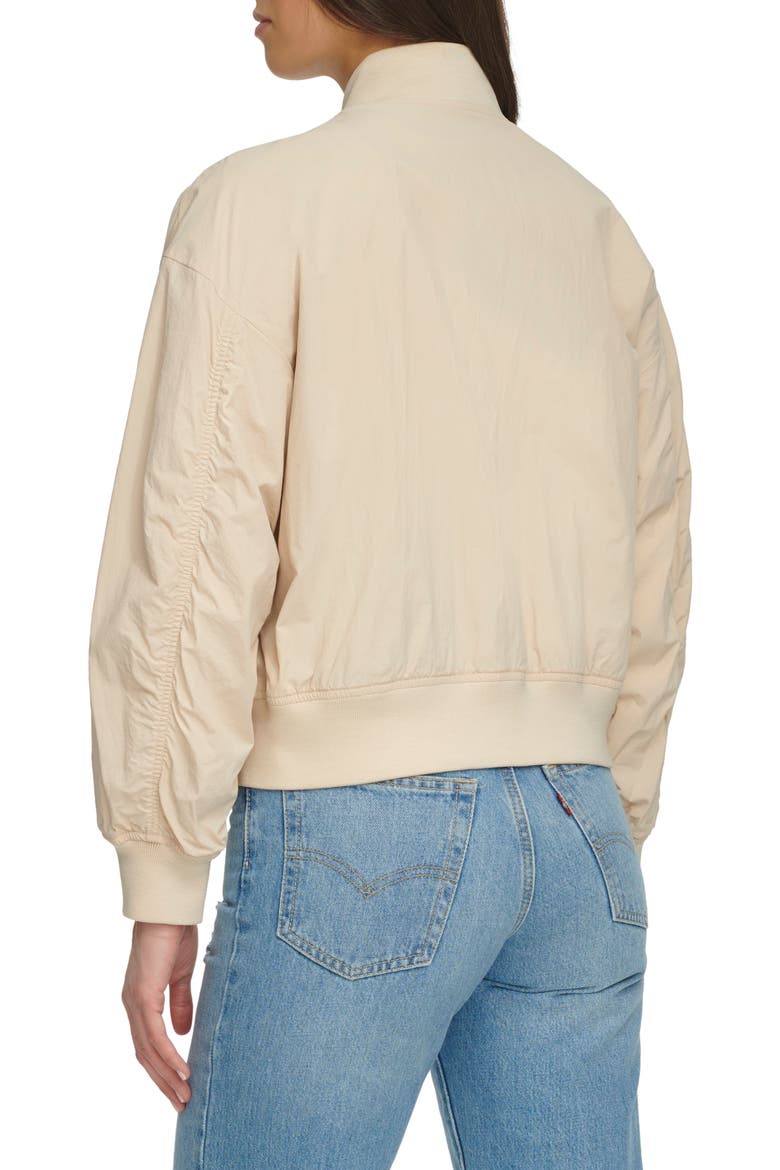 Techy Nylon Bomber Jacket, Alternate, color, FRAPPE