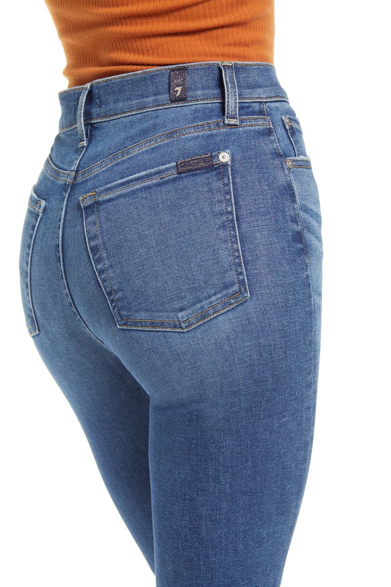 High Waist Slim Kick Jeans, Alternate, color, COURT ST