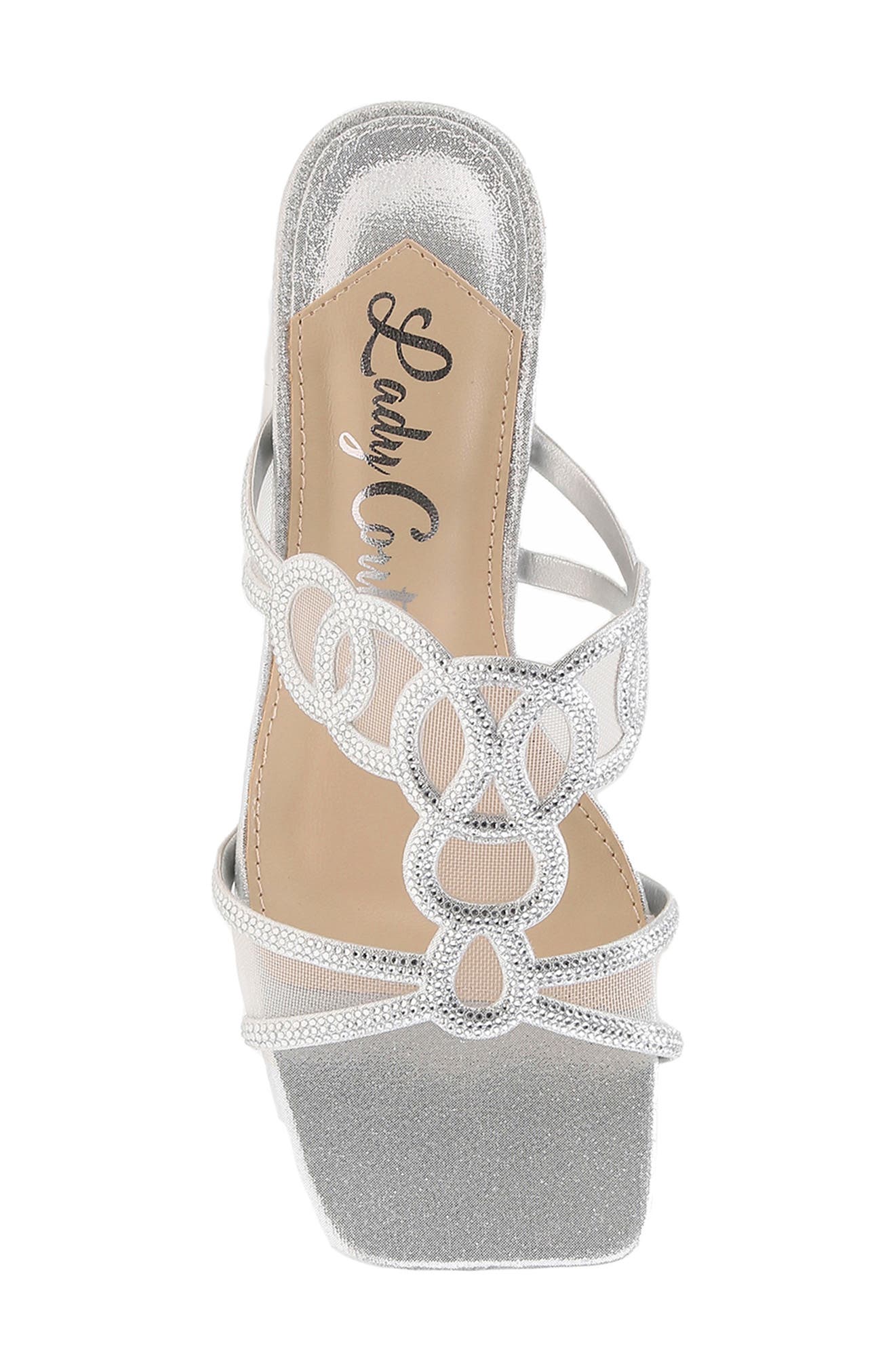 Fab Rhinestone Slide Flat, Alternate, color, SILVER