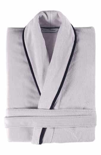 Contrast Frame Cotton Robe