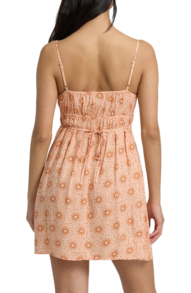 Billabong Dreaming of Sun Mini Sundress, Alternate, color, Light Peach