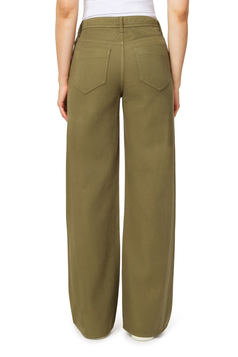 Carla High Waist Wide Leg Jeans, Alternate, color, BURNT OLIVE