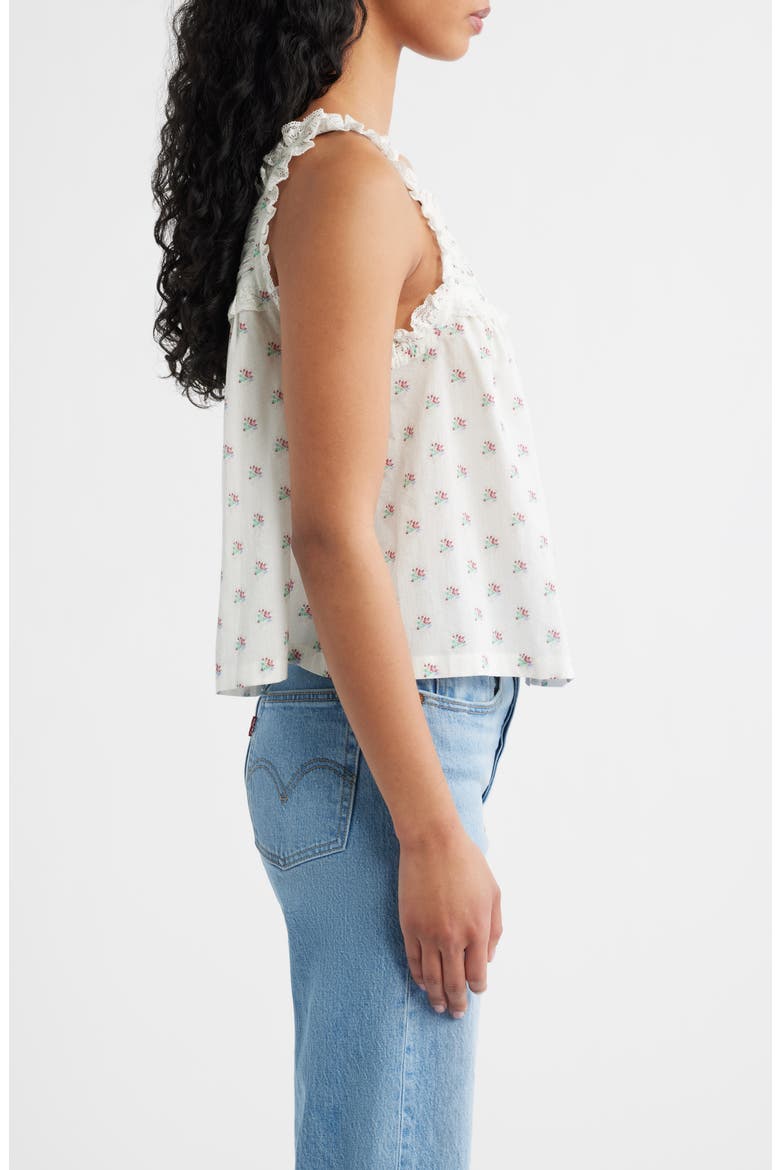 Fidella Floral Organic Cotton Top, Alternate, color, PETIT POSY CALICO