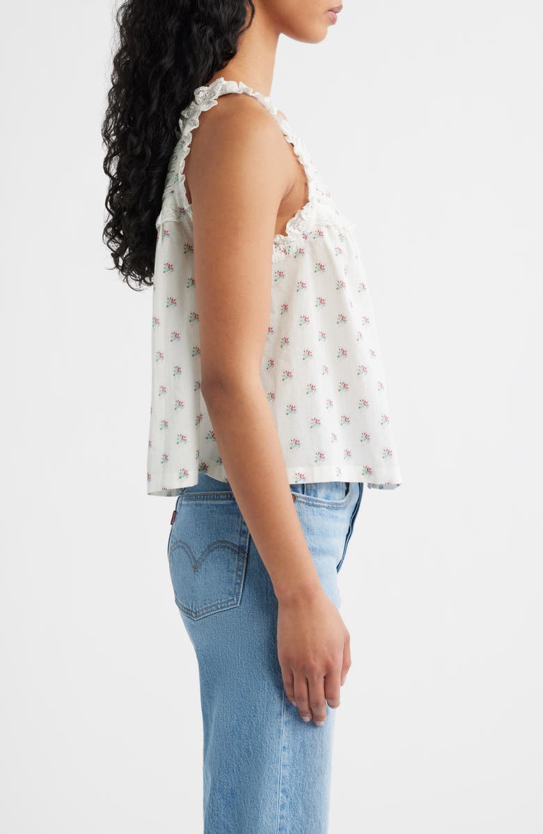 DÔEN Fidella Floral Organic Cotton Top, Alternate, color, Petit Posy Calico