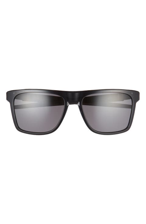 57mm Polarized Rectangular Sunglasses