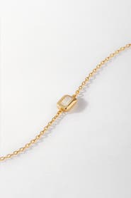 Edge of Ember Deco Birthstone Bracelet