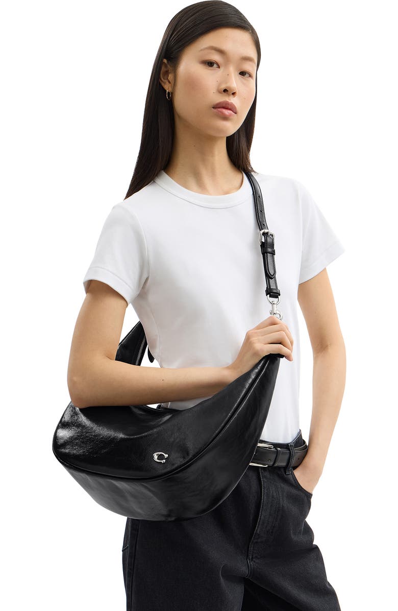 COACH Juliet Glazed Leather Sling Bag, Alternate, color,