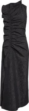 Ulla Johnson Demetria Ruffle Detail Taffeta Cocktail Dress