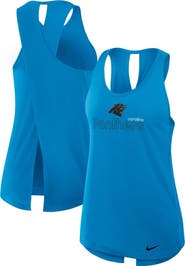 Nike Women's Nike Blue Carolina Panthers Crossback Performance Tank Top