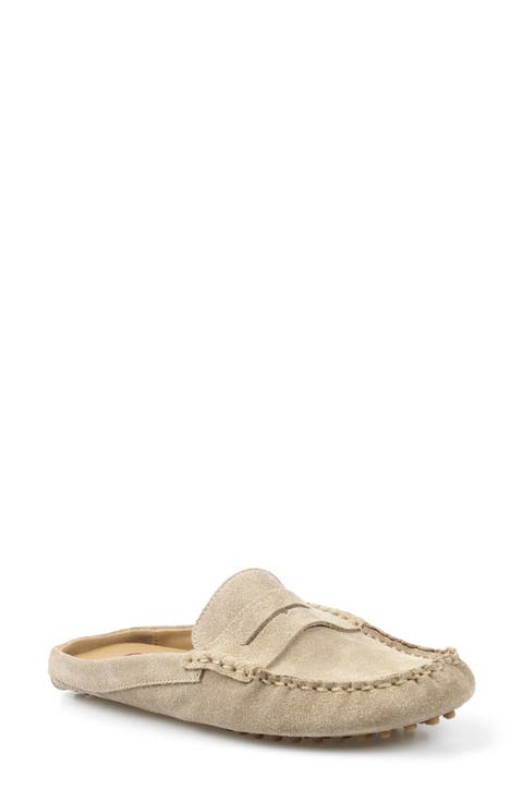 Hawlie Flat Leather Mule
