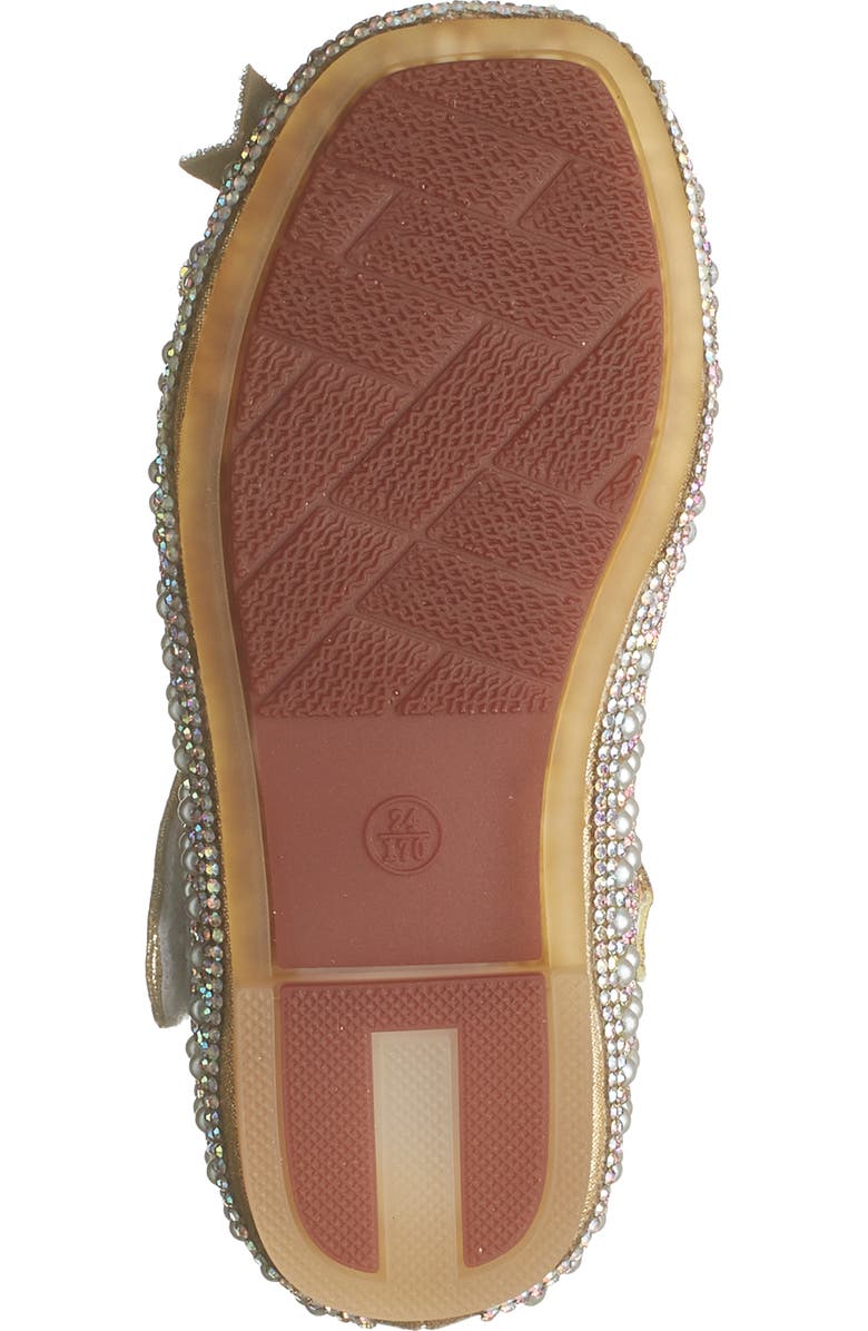 Doe A Dear Kids' Imitation Pearl & Rhinestone Embellished Flat, Alternate, color,