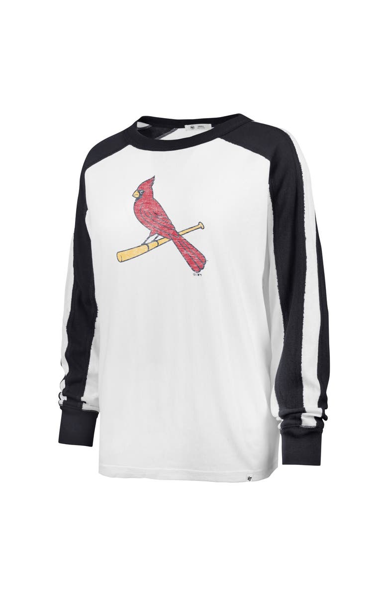 '47 Women's '47 White St. Louis Cardinals Premier Caribou Long Sleeve T-Shirt, Alternate, color, 