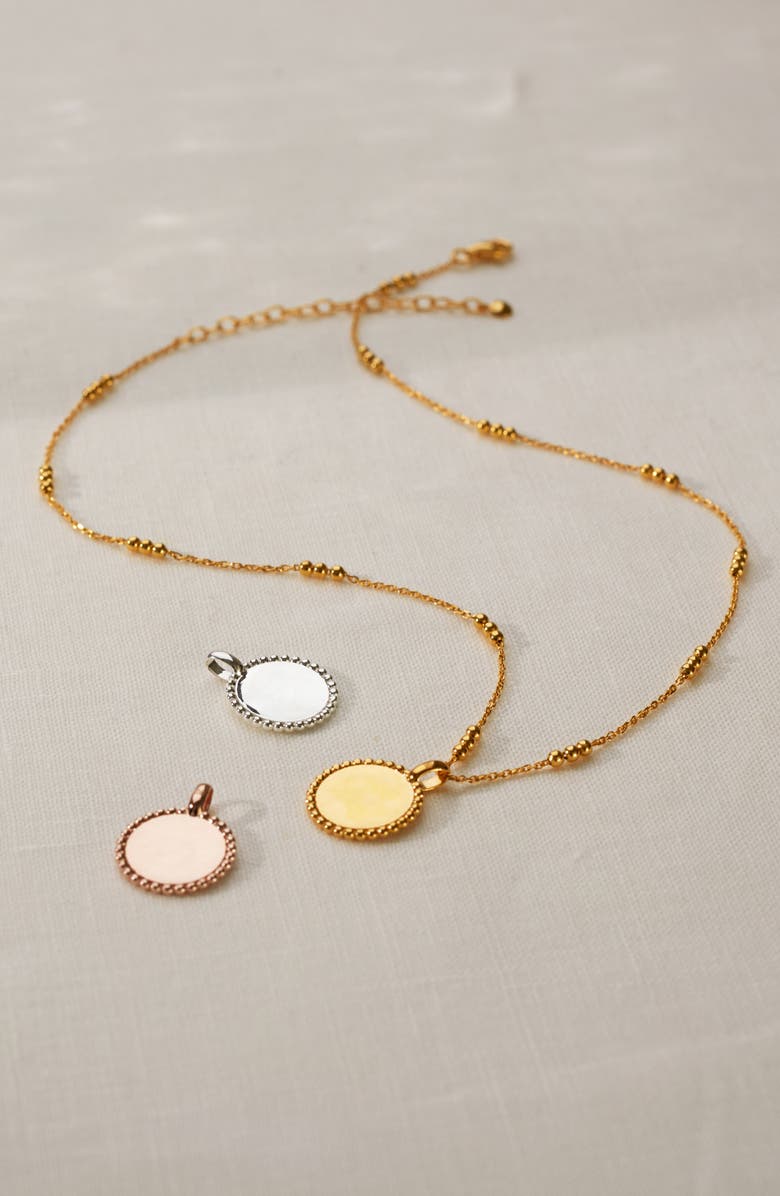 Monica Vinader Deia Beaded Pendant Charm, Alternate, color, Sterling Silver