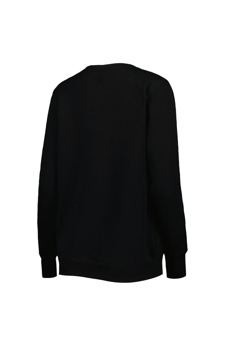 CUCE Women's Cuce Black Pittsburgh Steelers Sequin Logo V-Neck Pullover Sweatshirt, Alternate, color, 