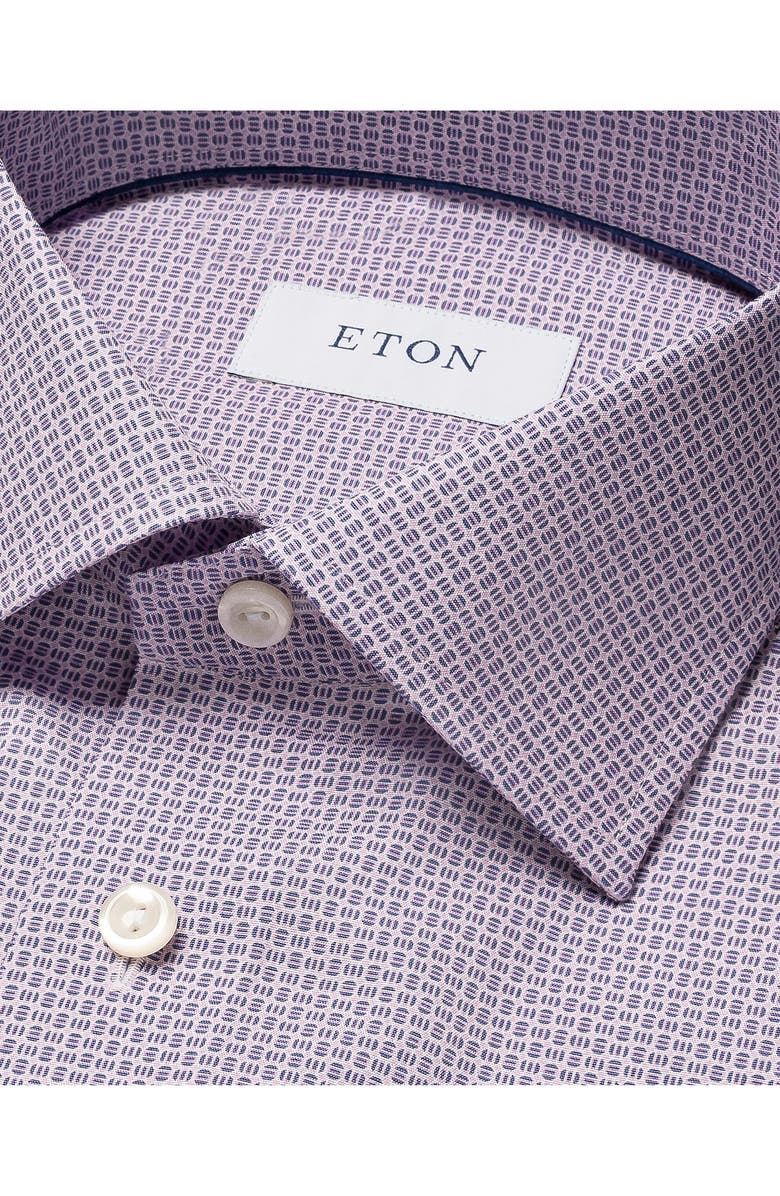 Eton Slim Fit Short Sleeve Shirt, Alternate, color, 