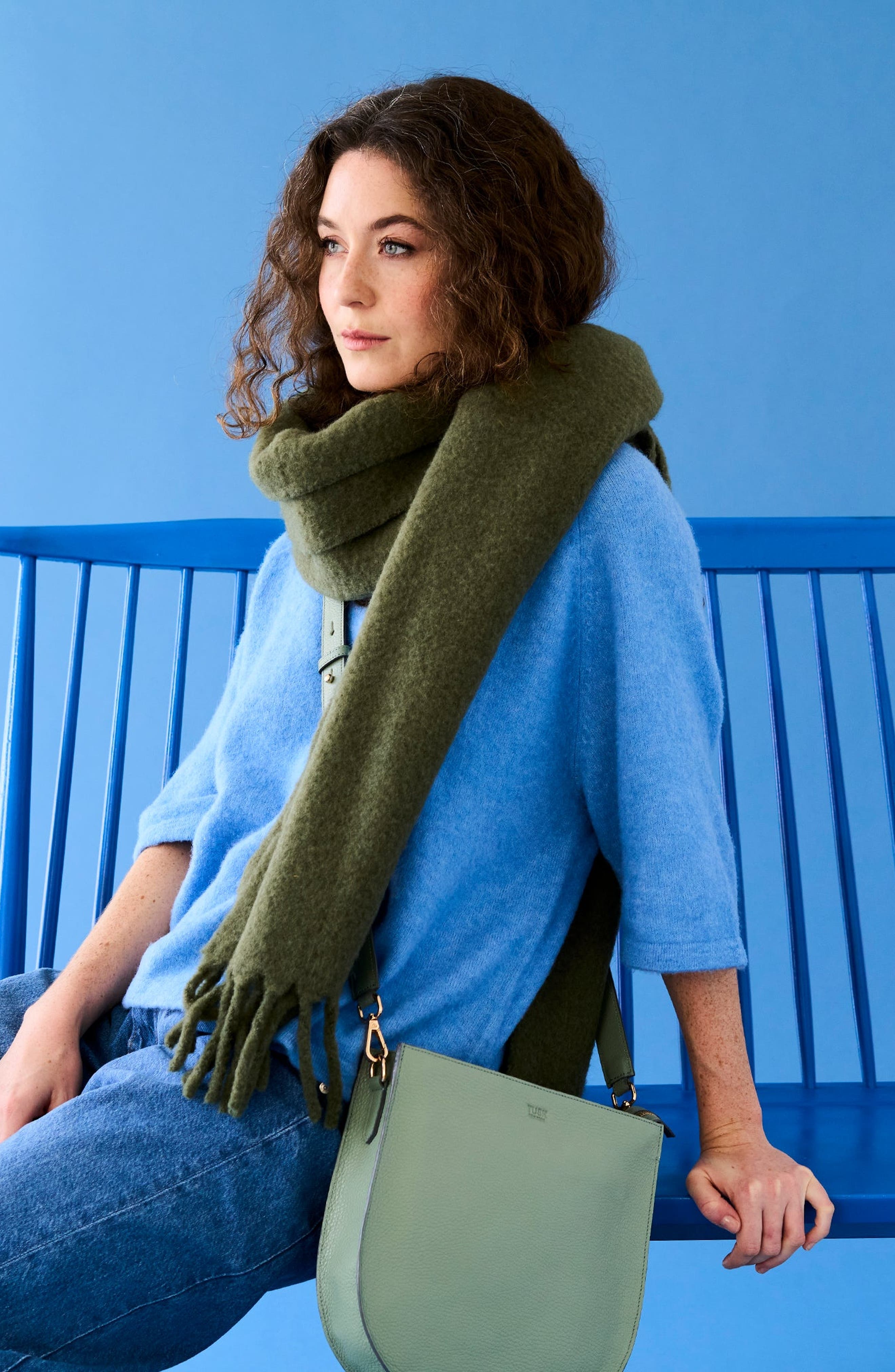 Tusk Seema Saddle Bag, Alternate, color, Sage