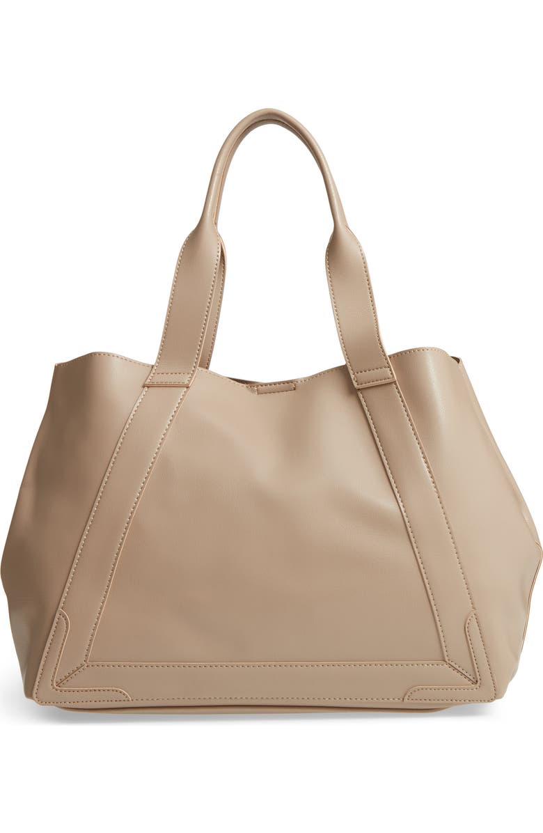 Sole Society Decklan Faux Leather Tote, Main, color,