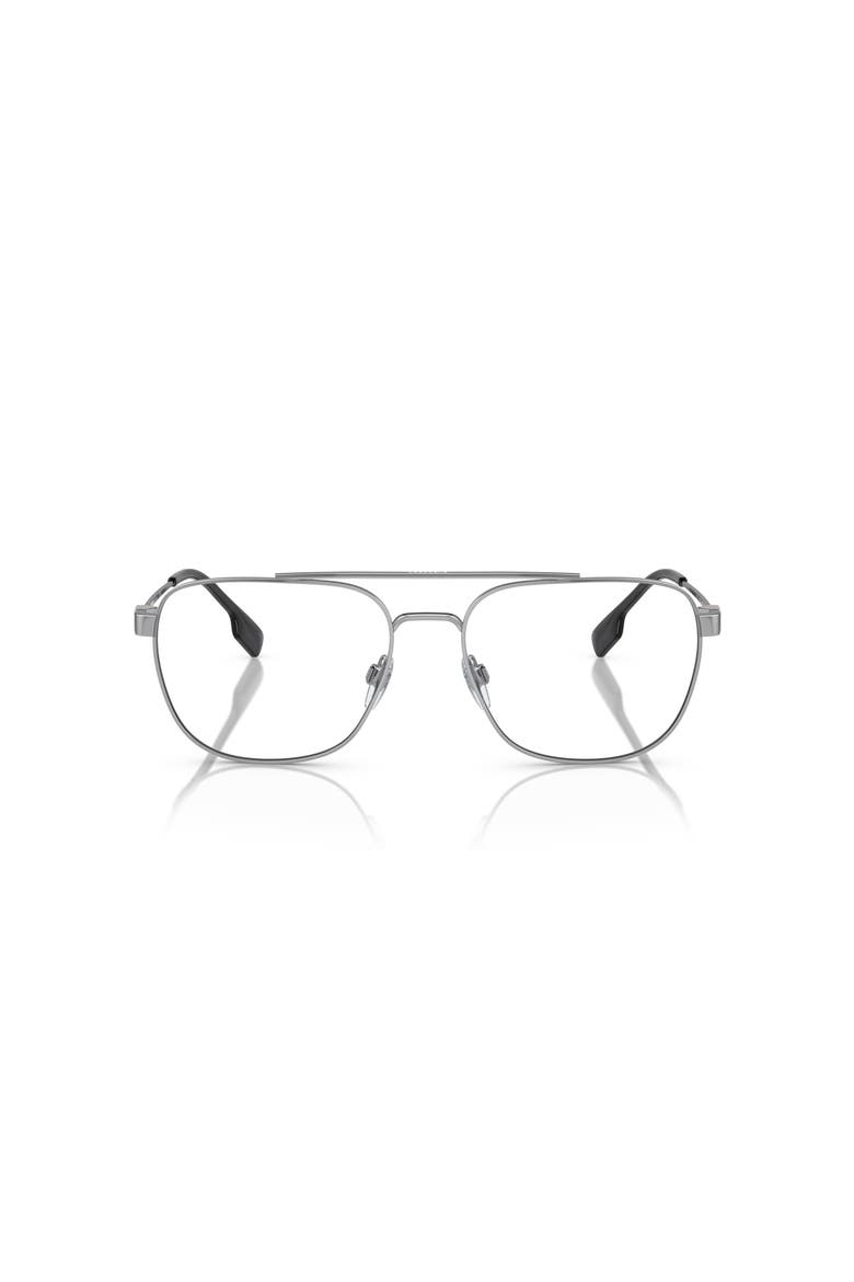 55mm Square optical glasses, Alternate, color, Silver