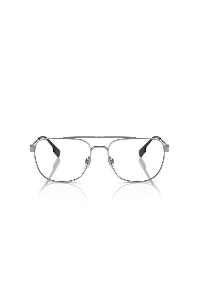Burberry 57mm Square optical glasses, Alternate, color, Silver