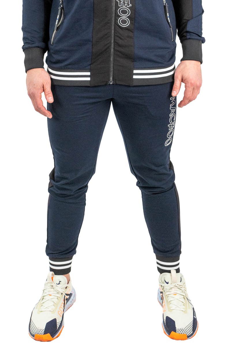 Maceoo Midnight Motion Skinny Fleece Joggers, Main, color, Blue