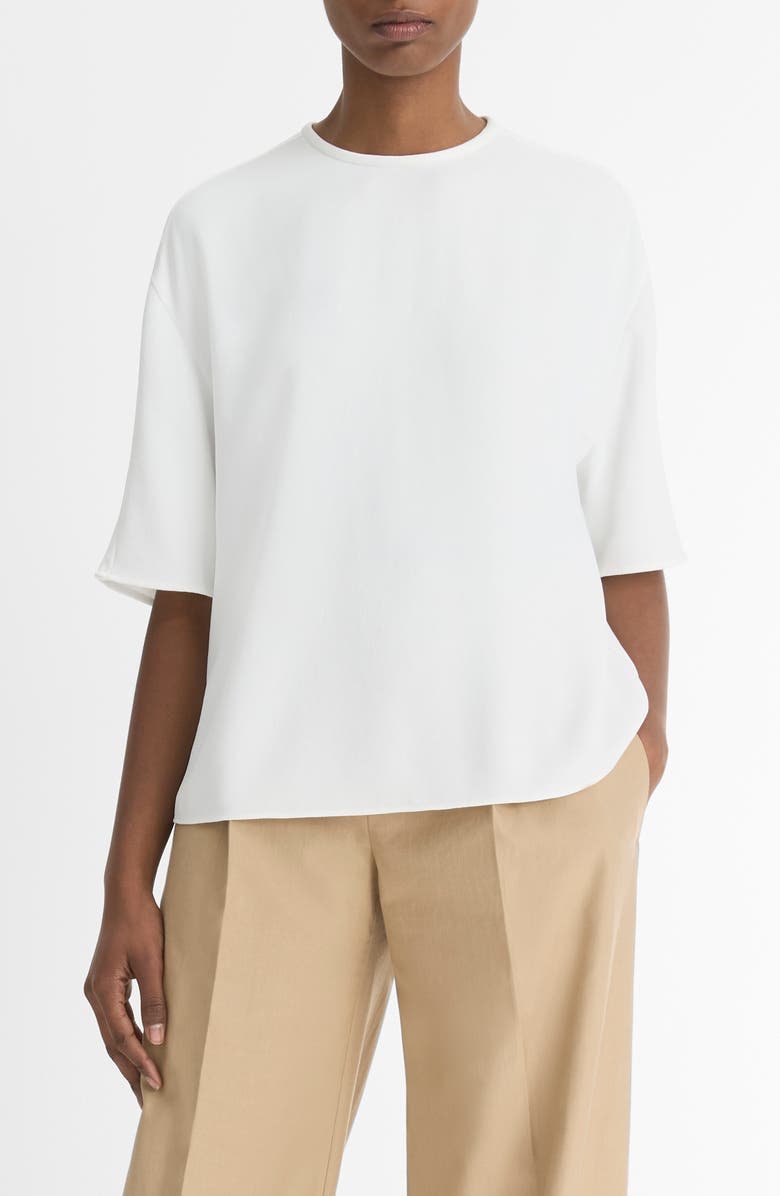 Vince Dolman Elbow Sleeve T-Shirt, Main, color, Off White