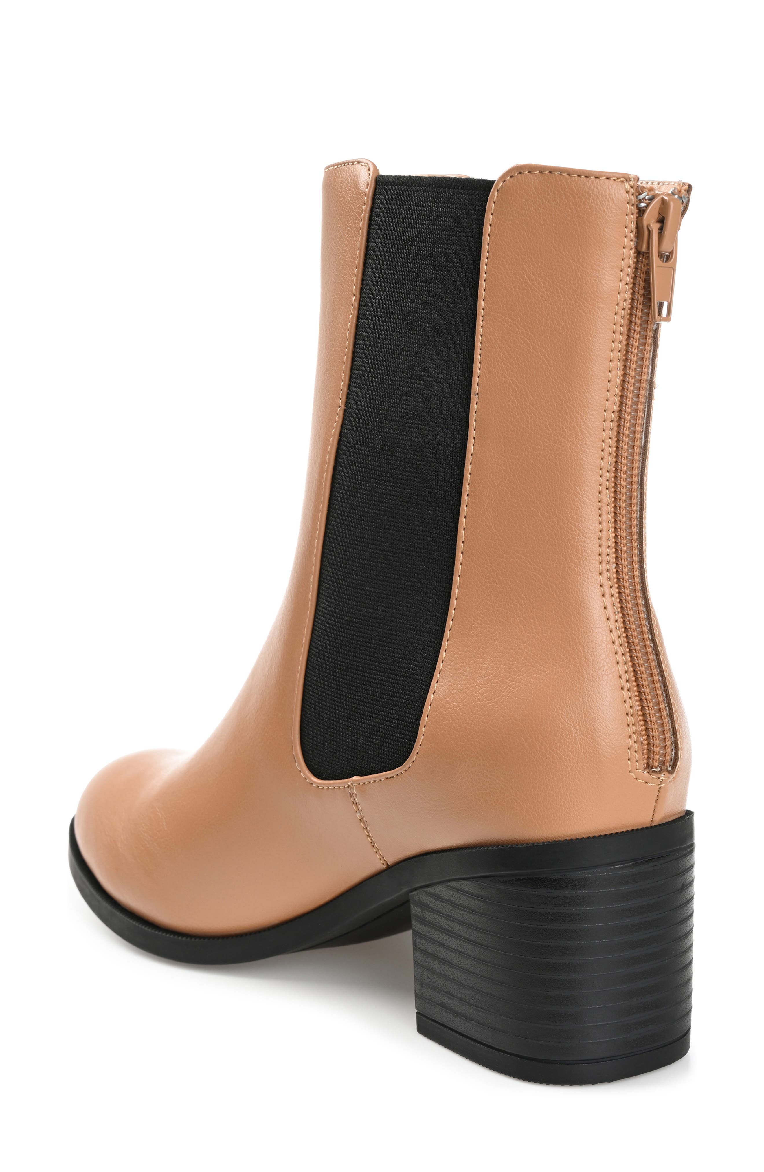 Journee Collection Tayshia Bootie, Alternate, color, Tan