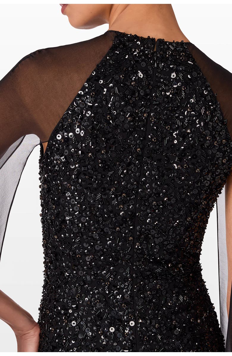 Jenny Packham Elite Maxi Dress, Alternate, color, Liquorice