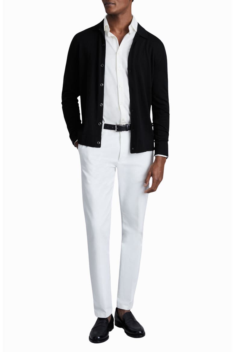 Forbes Wool Cardigan, Alternate, color, BLACK