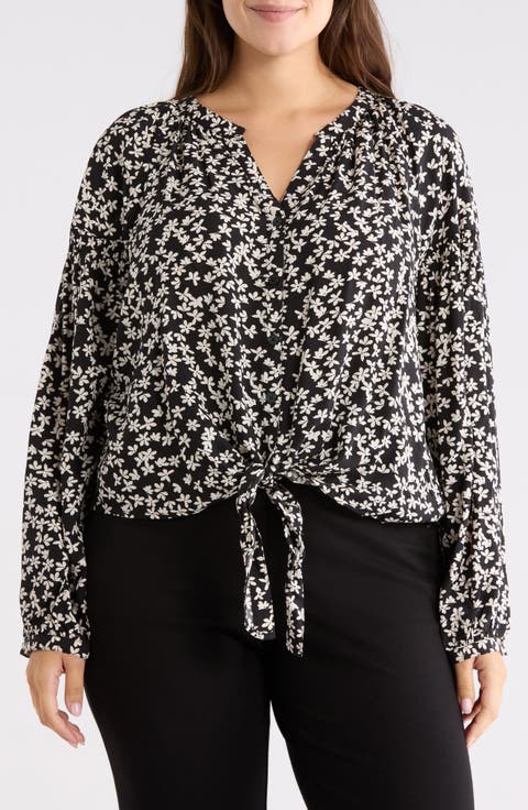 Tie Front Top (Plus)