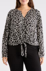 Sanctuary Tie Front Top