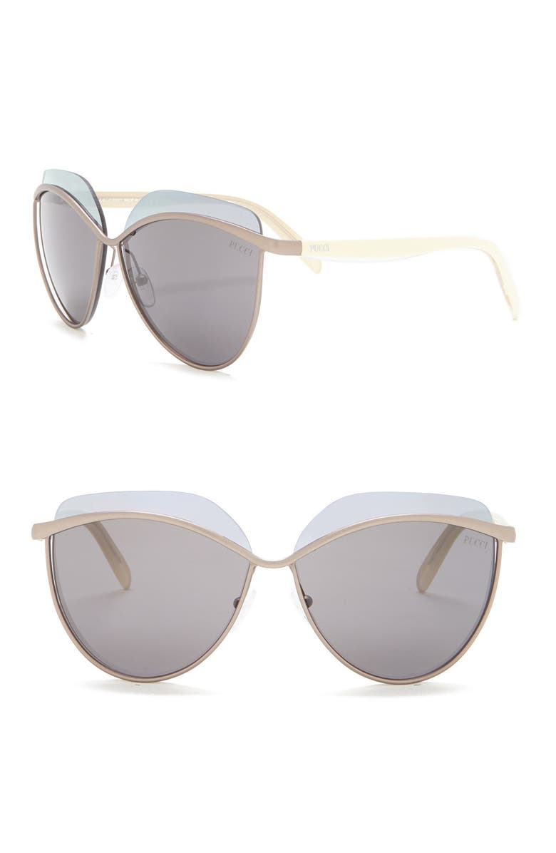 Emilio Pucci 60mm Rounded Sunglasses, Main, color,