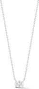 GLAZE JEWELRY Oval Cubic Zirconia Pendant Necklace