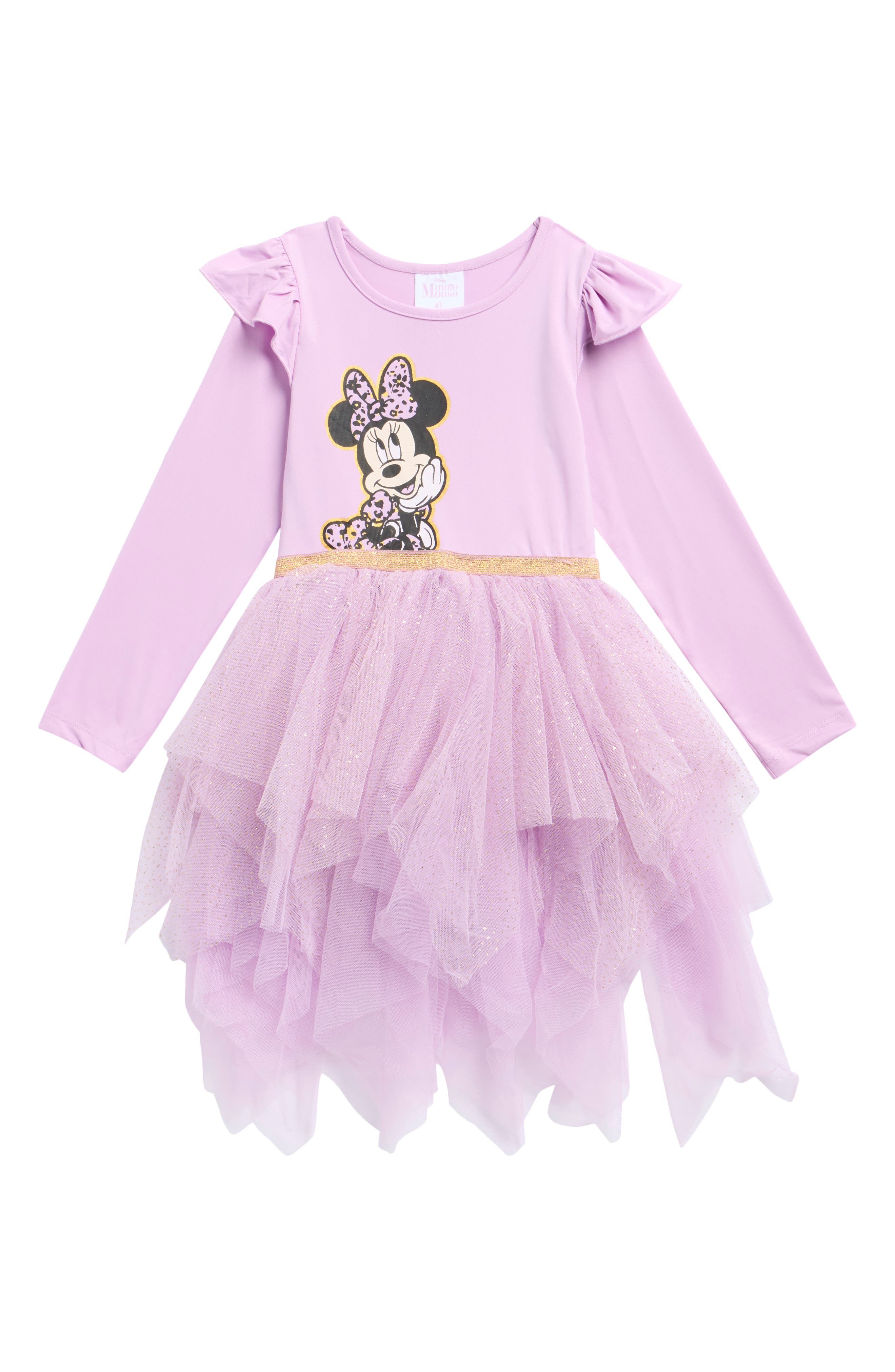 Happy Threads Kids' Belle Ruffle Long Sleeve Tutu Party Dress