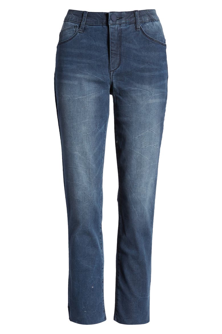 Vintage High Waist Ankle Straight Leg Jeans (Nordstrom Exclusive), Alternate, color, DARK INDIGO ARTISANAL