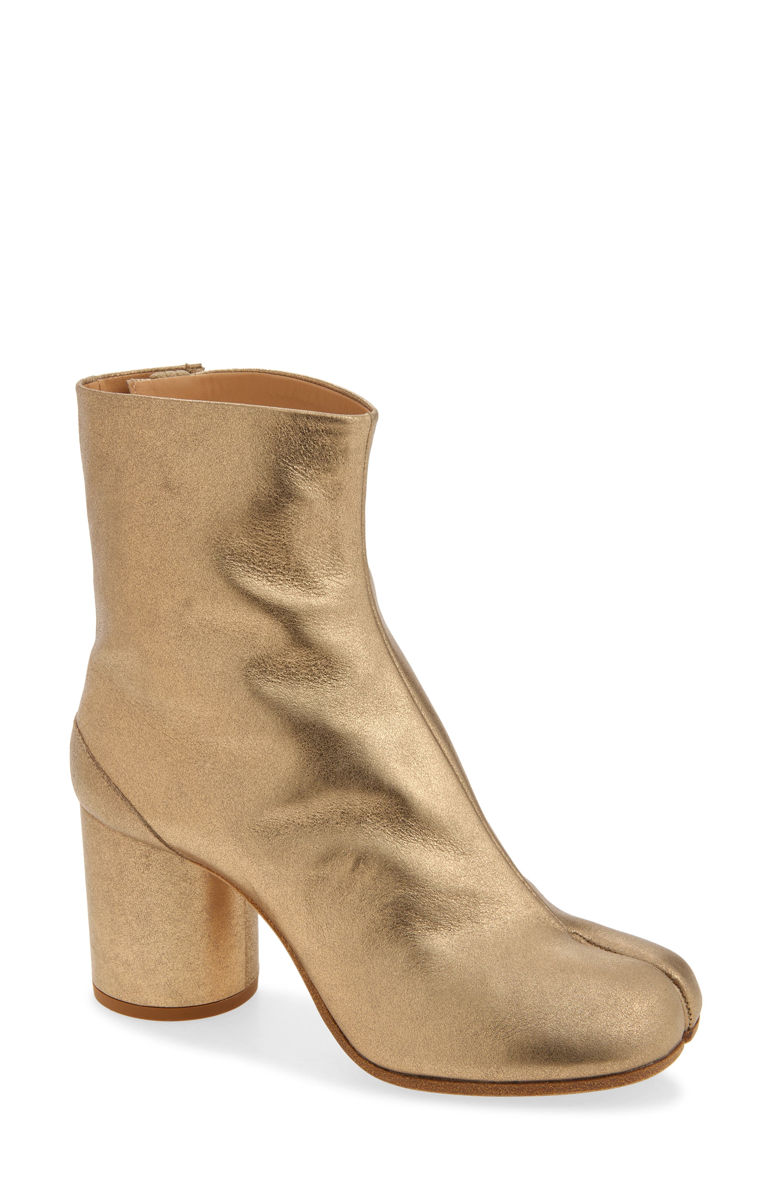 Maison Margiela Tabi Ankle Boot, Main, color, Metallic Gold
