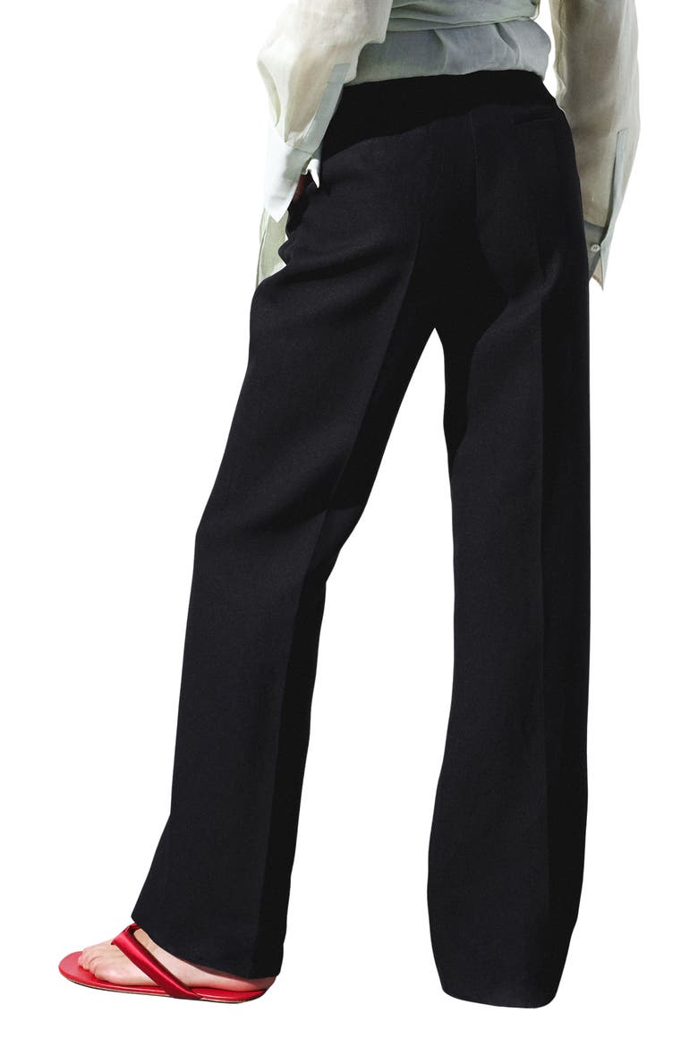 Straight Suit Pants, Alternate, color, BLACK