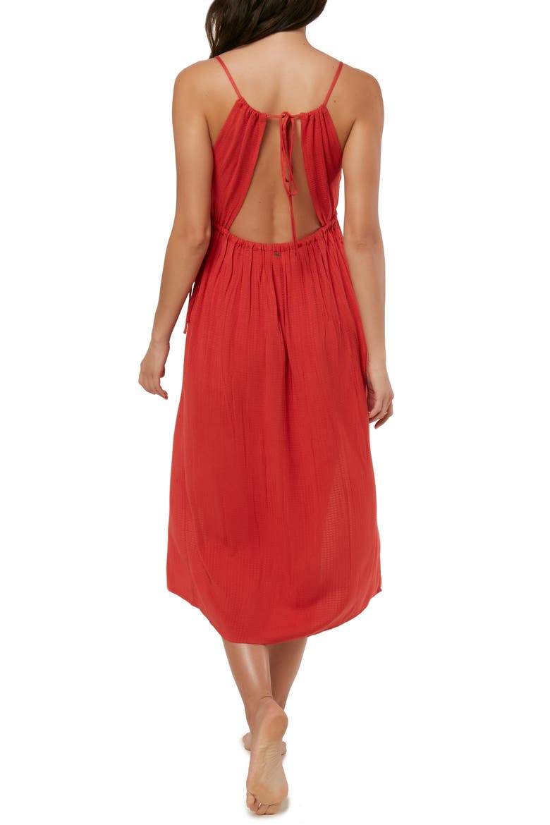 Cory Open Back Cover-Up Midi Dress, Alternate, color, BAKED APPLE