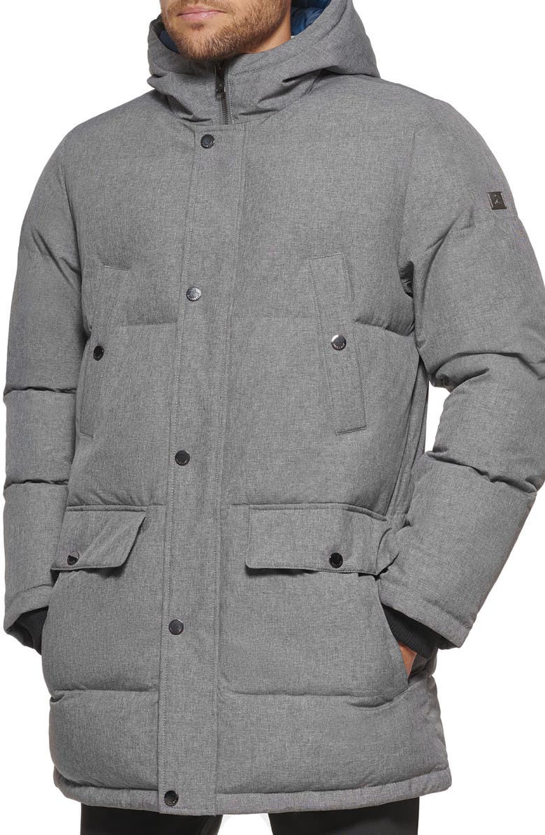 Dockers<sup>®</sup> Dockers Arctic Hooded Quilted Puffer Jacket, Alternate, color, Heather Grey