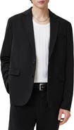 AllSaints Bay Solid Stretch Cotton Blend Sport Coat