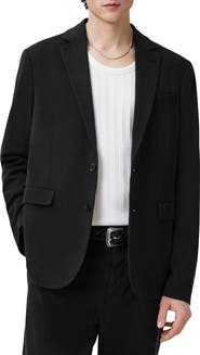 AllSaints Bay Solid Stretch Cotton Blend Sport Coat