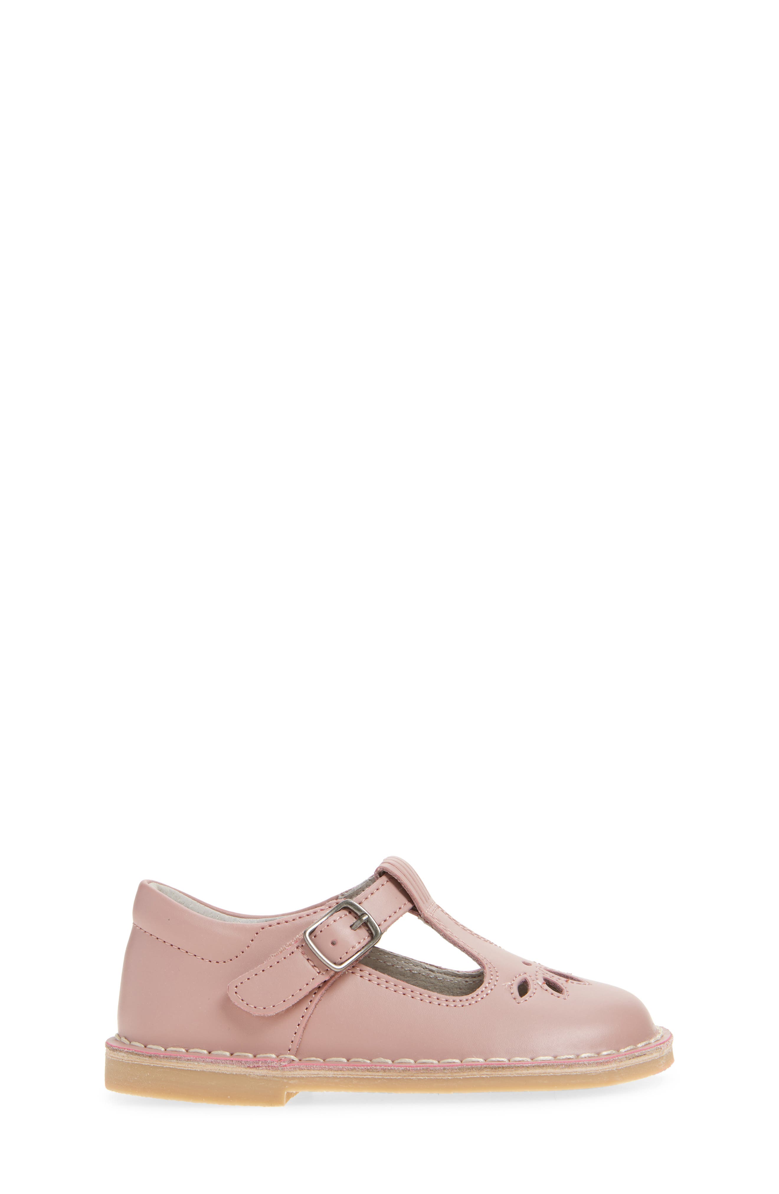 Kids' Sienna T-Strap Flat, Alternate, color, DUSTY PINK