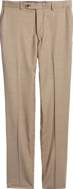 Peter Millar Harker Flat Front Stretch Wool Twill Dress Pants