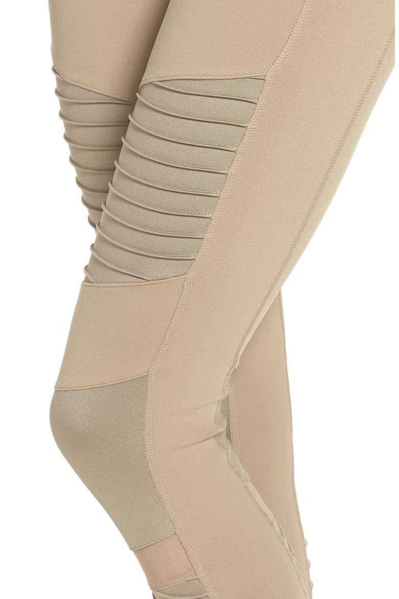 Moto Leggings, Alternate, color, GRAVEL/ GRAVEL GLOSSY