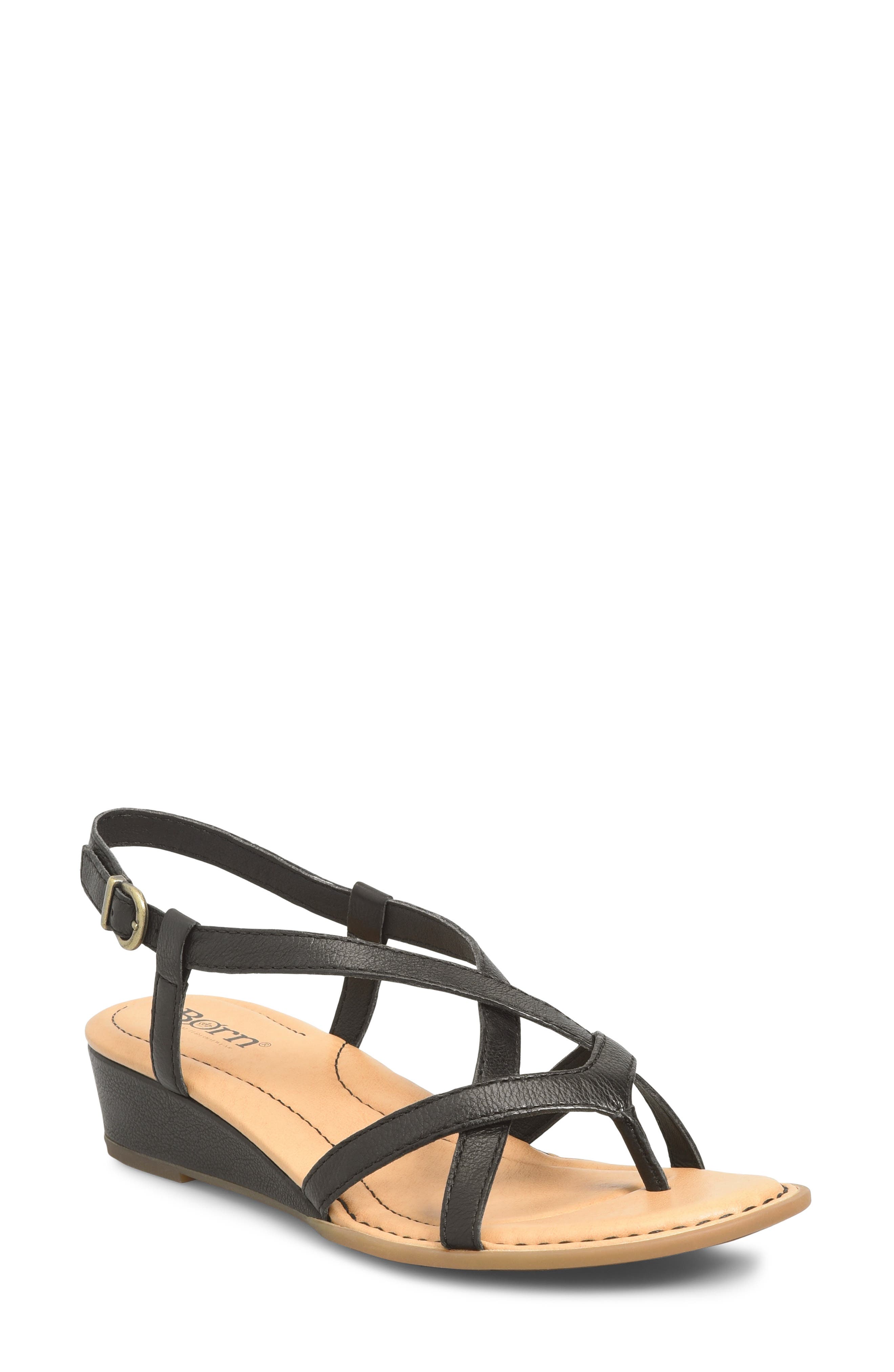 Børn Sibyl Slingback Wedge Sandal, Main, color, 