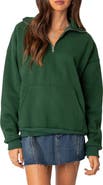 EDIKTED Oversize Quarter Zip Sweatshirt
