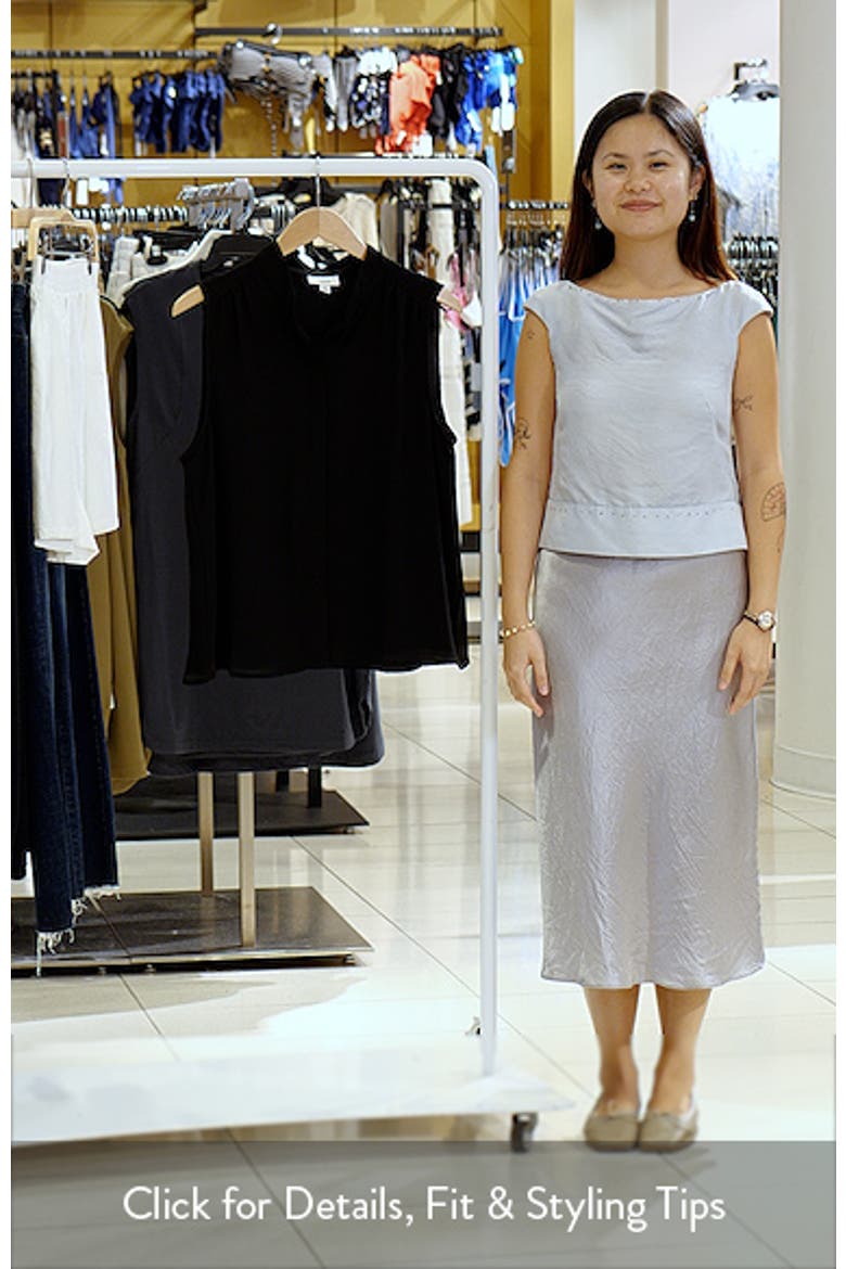Sleeveless Mandarin Collar Button-Up Shirt video