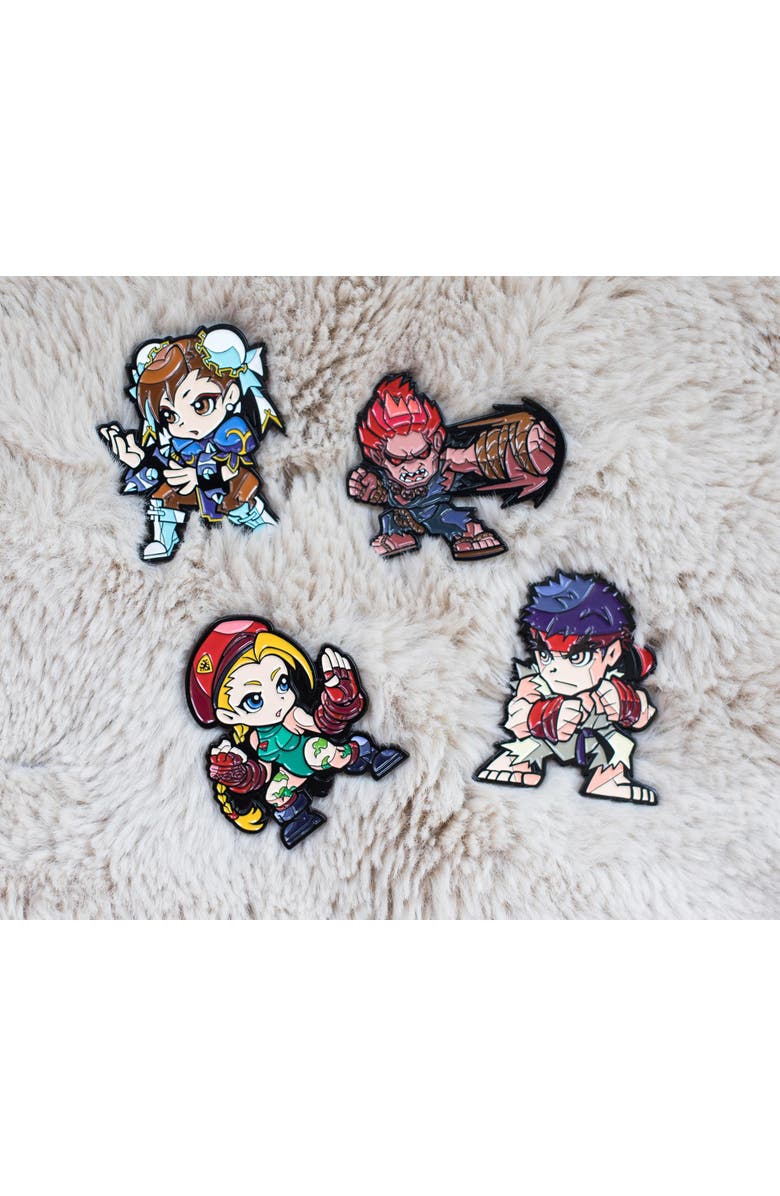 Toynk Street Fighter Collectible Enamel Pins | Set of 4 | Toynk Exclusive, Alternate, color, Yellow