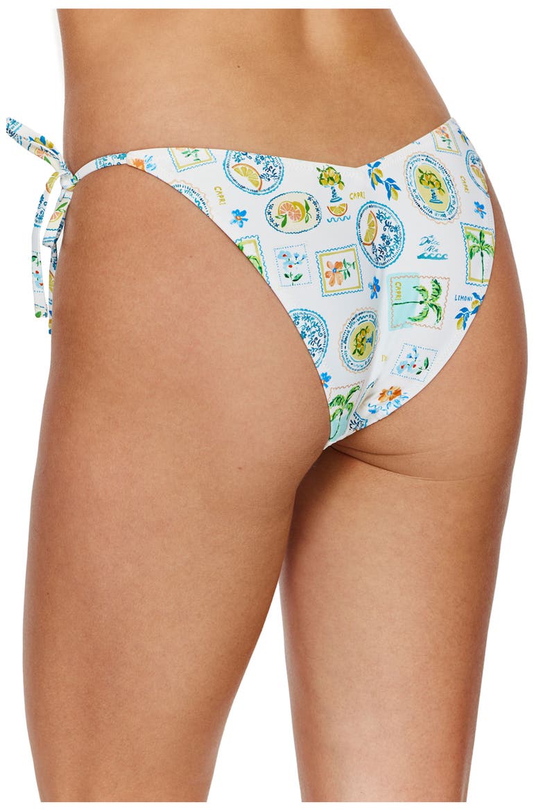 Capri Vibes Side Tie Bikini Bottom, Alternate, color, White