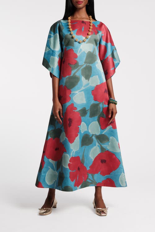 Frances Valentine Spinnaker Maxi Dress In Red