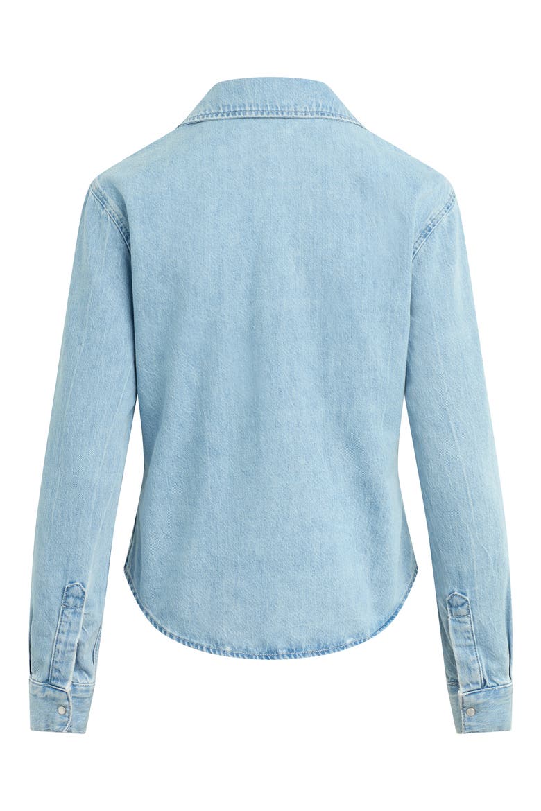The Ace Denim Snap Front Top, Alternate, color, WESTWOOD